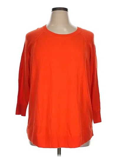 Stylus Pullover Sweater In Orange