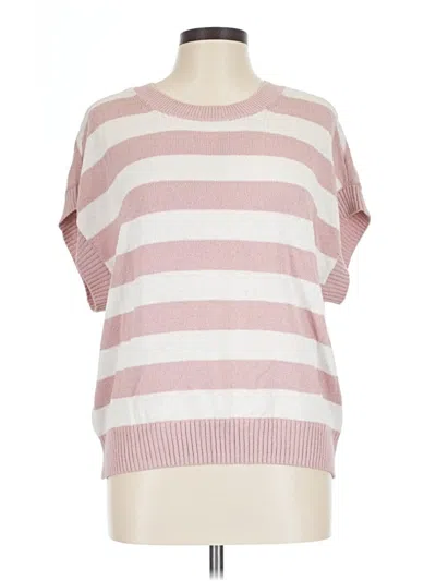 Pre-owned Stylus Pullover Sweater In Pink