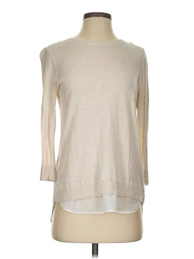 Pre-owned Stylus Pullover Sweater In Tan