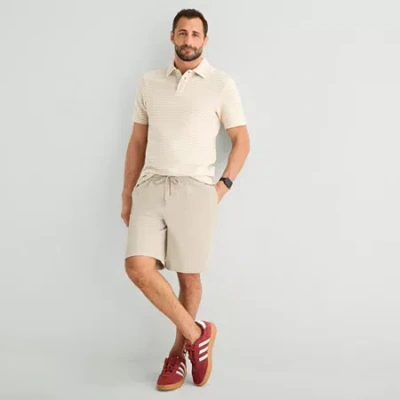 Stylus Relaxed Mens 9 1/2" Mid Rise Pull-on Short In Neutral