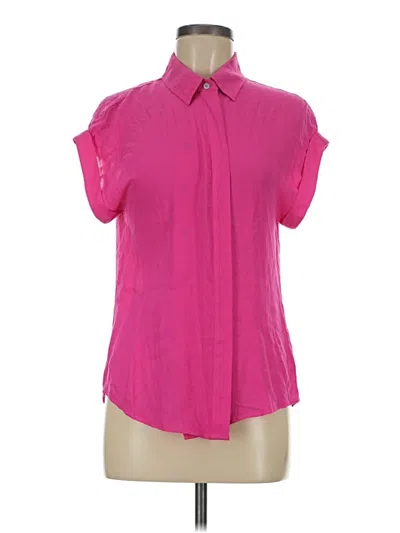 Pre-owned Stylus Short Sleeve Blouse In Pink