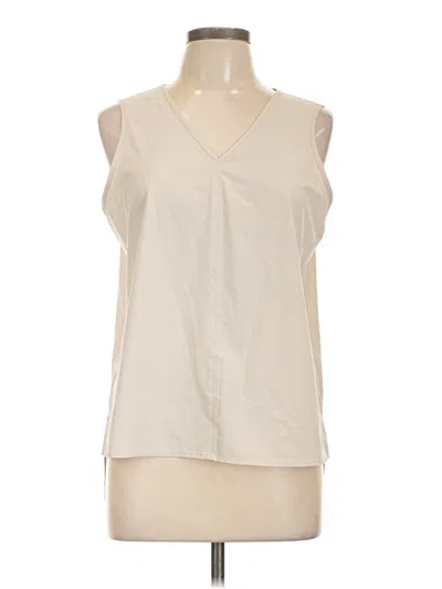 Pre-owned Stylus Sleeveless Blouse In White
