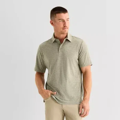 Stylus Super Soft Essential Mens Regular Fit Short Sleeve Polo Shirt In Gray