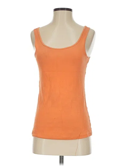 Pre-owned Stylus Tank Top Orange Strapless Neckline Tops