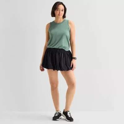 Stylus Womens Bubble Short In Green