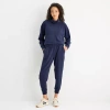 Stylus Womens Cuffed Mid Rise Jogger Pant In Blue