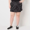 Stylus Womens High Rise Plus Skort In Black