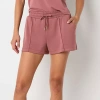 Stylus Womens High Rise Pull-on Short In Pink