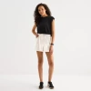 Stylus Womens High Rise Pull-on Short In White