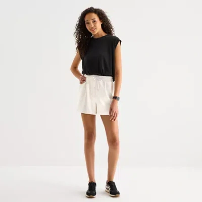 Stylus Womens High Rise Pull-on Short In White