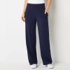 Stylus Womens High Rise Wide Leg Pant In Blue