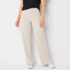 Stylus Womens High Rise Wide Leg Pant In White