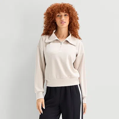Stylus Womens Long Sleeve Sweatshirt In Gray