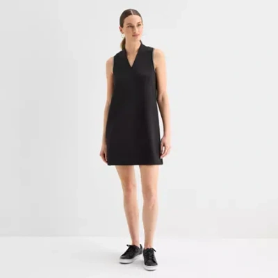 Stylus Womens Sleeveless A-line Dress In Black