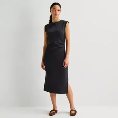 Stylus Womens Sleeveless Sheath Dress In Blue