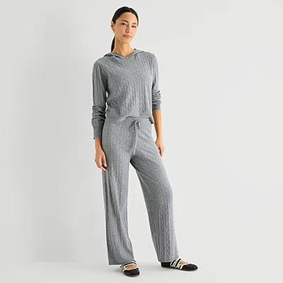 Stylus Womens Straight Pull-on Pant In Brown