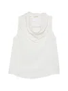 Su Cowl-neck Blouse In White