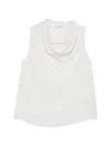 Su Cowl-neck Blouse In White