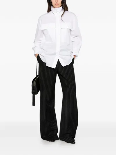 Su High-neck Chest-pocket Shirt In Multi