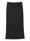 Su Rear-vent Skirt In Black