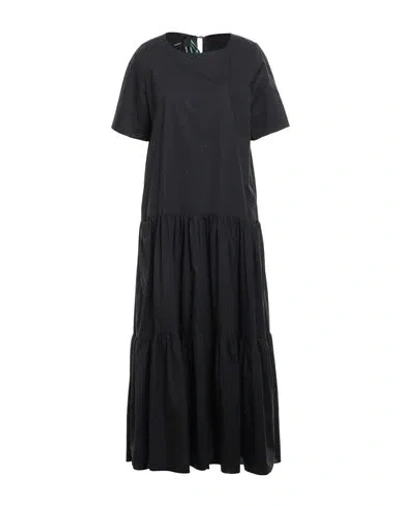 Su San Ne Bo M Mer Woman Maxi Dress Midnight Blue Size 8 Cotton