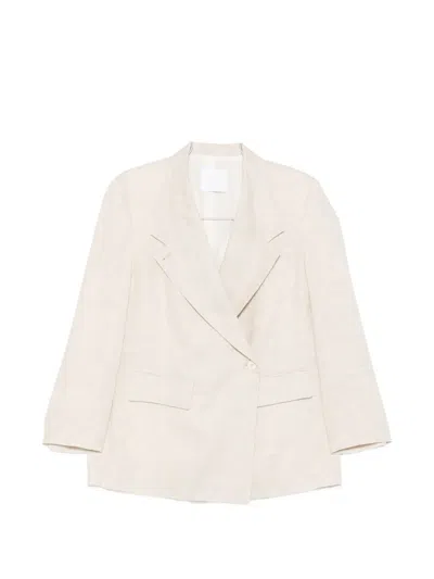 Su Single-breasted Blazer In White