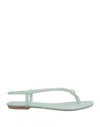 Sua Cia Toe Strap Sandals In Green