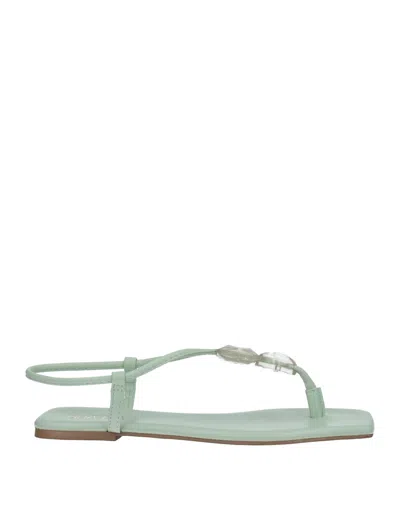 Sua Cia Toe Strap Sandals In Green