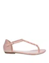Sua Cia Toe Strap Sandals In Pink