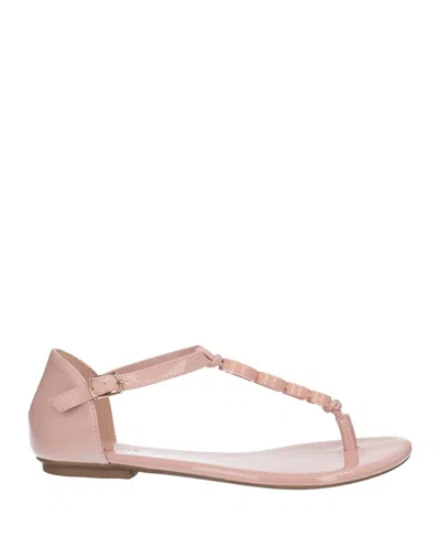 Sua Cia Toe Strap Sandals In Pink
