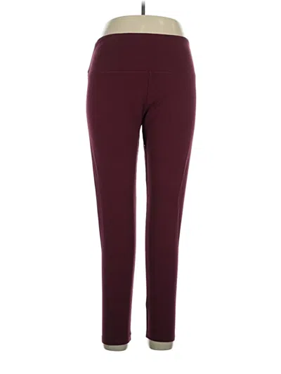 Pre-owned Suave Leggings Active Pants In Burgundy