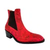 Subin Hahn Women's Briar Chelsea Boot In Red Rose In Red