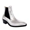 Subin Hahn Men's Briar Chelsea Boot In Moonlight Silver In Silver