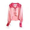 Subin Hahn Women's Pink / Purple Briar Blouse In Rose Pink In Pink/purple