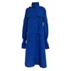 Subin Hahn The Military Shirt Dress In Blue