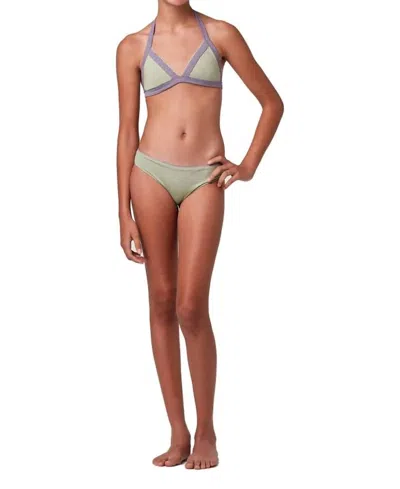 Submarine Kids' Girls' Beach Scene Bikini Set In Grass In Multi