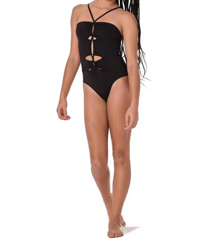 Submarine Kids' Girls' Circle Back One Piece In Black