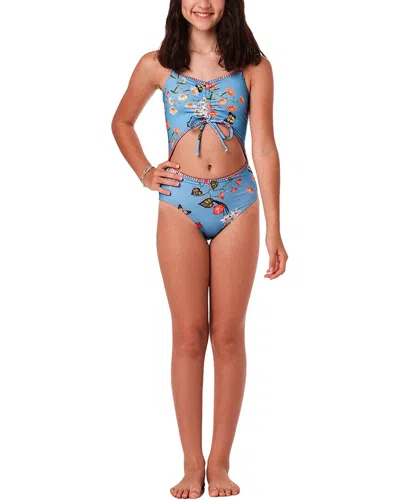 Submarine Peek A Boo One-piece In Blue