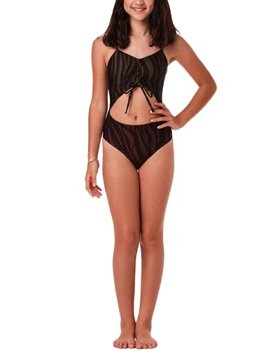 Submarine Peek A Boo One-piece In Brown