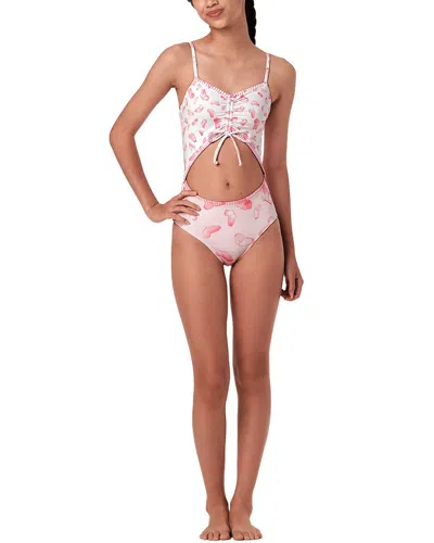 Submarine Peek A Boo One-piece In Pink