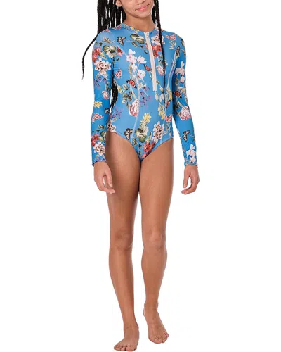 Submarine Kids' Scuba Doo Rashguard One-piece In Blue