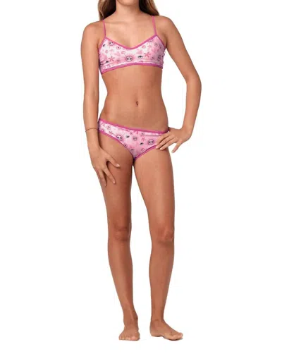 Submarine Kids' So Chic Bikini Set In Happy Hippie Pink