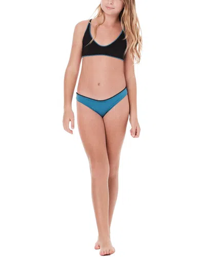 Submarine Kids' Stitched Bikini Set In Blue
