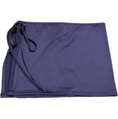 Submarine Women's Solid Sarong In Navy In Blue