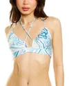 Suboo Agate Gathered Tie Front Bikini Top