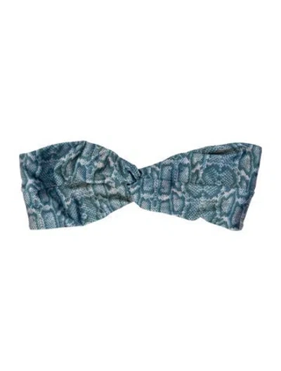 Pre-owned Suboo Animal Print Top In Blue