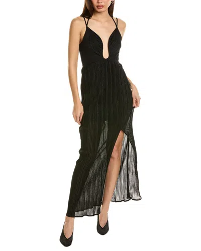 Suboo Crystal Maxi Dress In Black