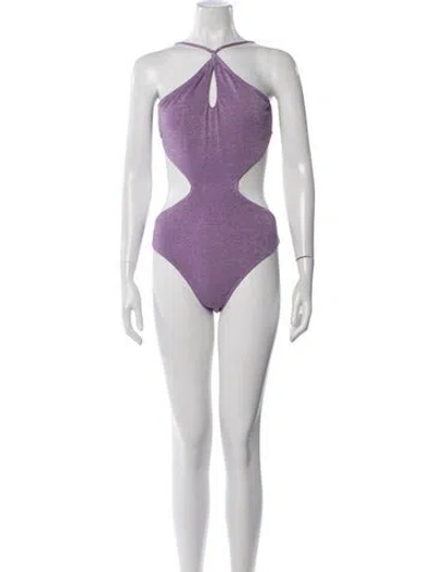 Pre-owned Suboo Cutout Accent One-piece W/ Tags In Purple