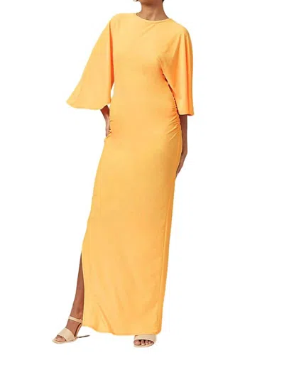 Suboo Ivy Cap Sleeve Maxi Dress In Tangerine In Orange