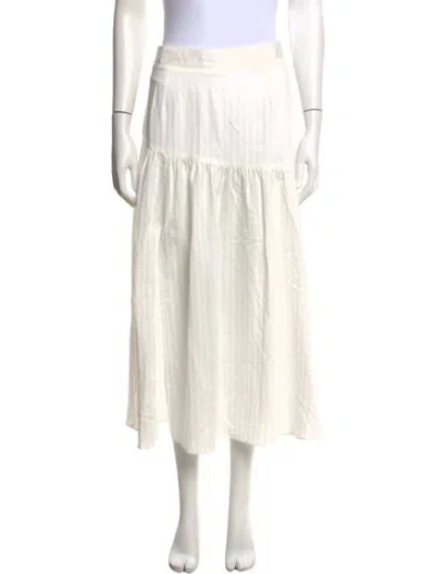Pre-owned Suboo Long Skirt W/ Tags In White